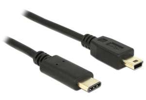 Delock Kabel USB-C(M)-USB MINI(M) 2.0 2m czarny