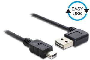 Delock Kabel USB MINI(M)- USB-A(M) 2.0 3m kątowy
