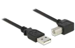 Delock Kabel  USB-A(M)-USB-B(M) 2.0 1.5m kątowy