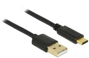 Delock Kabel USB-C(M)-US B-A(M) 2.0 3m czarny