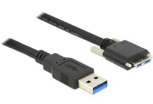 Delock Kabel USB MICRO(M) ze śrubami-USB-A