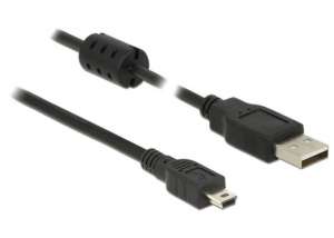 Delock Kabel USB MINI(M)- USB-A(M) 2.0 1m czarny