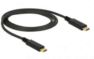 Delock Kabel USB-C M/M 3.1 GEN 2 1m czarny