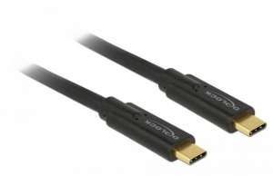 Delock Kabel USB-C M/M 3. 1 GEN 2 0.5m czarny