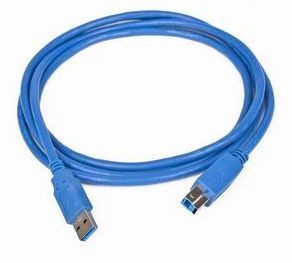 Gembird Kabel USB 3.0 typu AB AM-BM  3m niebieski