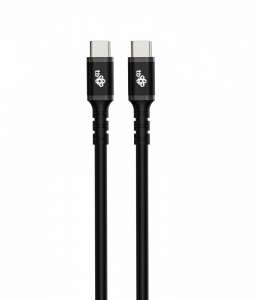 TB Kabel USB C - USB C 1m. silikonowy czarny