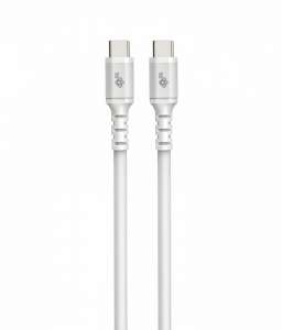 TB Kabel USB-C - USB-C 2m silikonowy biały