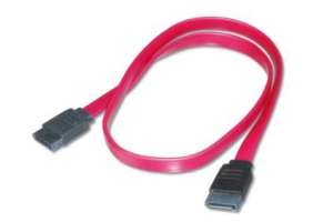 Digitus Kabel połączeniowy Serial ATA Typ SATA (7pin)/SATA (7pin) Ż/Ż 0,5m Czerwony