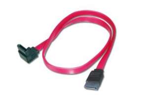 Digitus Kabel połączeniowy Serial ATA Typ SATA (7pin) kątowy/SATA (7pin) Ż/Ż 0,5m Czerwony