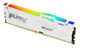 Kingston Fury Beast RGB  Pamięć DDR5 32GB(1*32GB)/5600  CL36 Biała