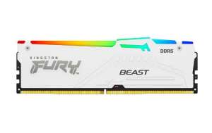 Kingston Pamięć DDR5 Fury Beast White RGB  64GB(2*32GB)/5600Mhz  CL40