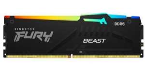 Kingston Pamięć DDR5 Fury Beast RGB 64GB(4*16GB)/5600 CL40 czarna