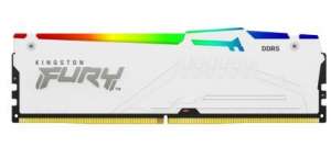 Kingston Pamięć DDR5 Fury Beast RGB 64GB(4*16GB)/6000 CL40 biała