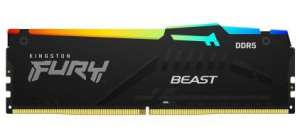 Kingston  Fury Beast RGB Pamięć DDR5 128GB(4*32GB)/5200 CL40 czarna