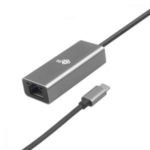 Adapter USB C - RJ45 szary, 10/100/1000 Mb/s 