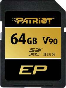 Patriot Karta pamięci microSDXC 64GB V90 UHS-II U3 C10 300/260MB/s