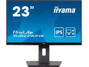 IIYAMA Monitor 23 cale XUB2390HS-B5 IPS,D-SUB,DVI,HDMI,PIVOT,2x2W,HAS(15cm)