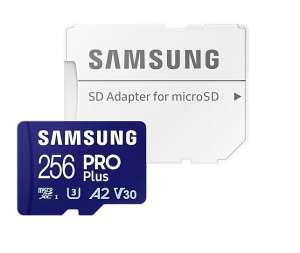 Samsung Karta pamięci microSD PRO+ MD-MD256SA/EU + adapter