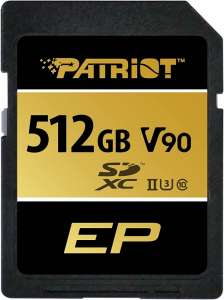 Patriot Karta pamięci microSDXC 512GB V90 UHS-II U3 C10 300/260MB/s