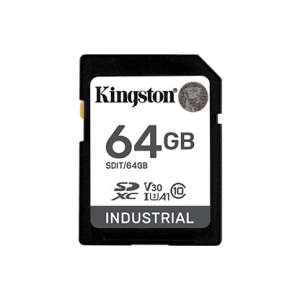 Kingston Karta pamięci SD 64GB Industrial C10 UHS-I U3 V30 A1 pSLC 