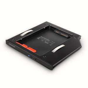 AXAGON RSS-CD09 Ramka na 2,5" SSD-HDD do gniazda DVD, 9.5mm LED aluminium
