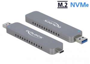 Delock Obudowa SSD zewnętrzna  M.2 NVME USB TYPE-C 3.1/USB-A GEN