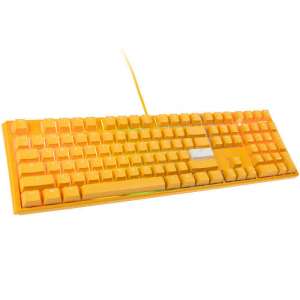 Ducky One 3 Yellow Klawiatura GamingowaRGB LED - MX-Silent-Red (US)