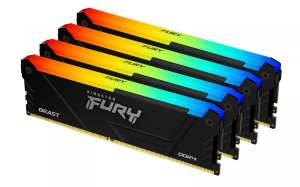 Kingston Fury Beast RGB 128GB Pamięć DDR4 (4*32GB)/2666 CL16