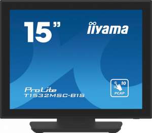 IIYAMA 15 cali T1532MSC-B1S POJ.10PKT.IP54,HDMI,DP,VGA,2x1W
