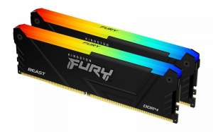 Kingston Fury Beast RGB 64GB Pamięć DDR4 (2*32GB)/3600 CL18