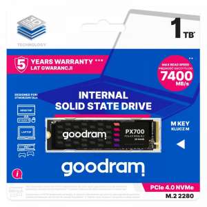 GOODRAM PX700 1TB M.2 PCIe 2280 4x4 7400/6500MB/s