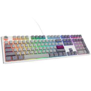 Ducky One 3 Mist Grey Klawiatura Gamingowa, RGB LED - MX-Ergo-Clear (US)