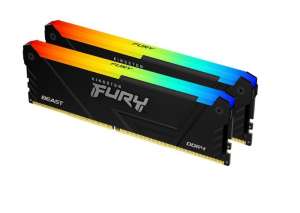 Kingston Fury Beast    RGB  16GB(2* 8GB)/3200  CL16 Pamięć DDR4 