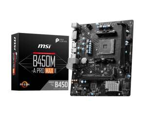 MSI B450M-A PRO MAX II AM4 2DDR4 DVI/HDMI mATX