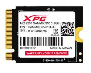 ADATA Dysk SSD XPG GAMMIX S55 512GB PCIe 4x4 5/3.8MB/s M2230 