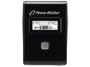PowerWalker UPS LINE-INTERACTIVE 650VA 2X SCHUKO OUT, RJ11 IN/  OUT, USB, LCD