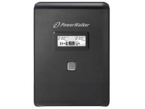 PowerWalker UPS LINE-INTERACTIVE 1500VA 2X SCHUKO + 2XIEC OUT,  RJ11/RJ45 IN/OUT, USB, LCD