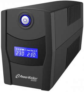 PowerWalker Zasilacz awaryjny UPS Line-Interactive 1000VA STL FR 2x PL 230V, USB, RJ11/45      In/Out