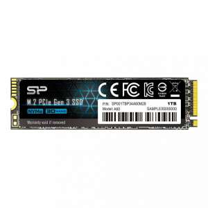 Silicon Power P34A60 Dysk SSD 1TB PCIE M.2 NVMe 2200/1600 MB/s
