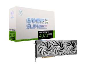 MSI GeForce RTX 4070 SUPER 12G GAMING X SLIM GDDRX6 biała