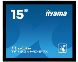 IIYAMA TF1534MC-B7X TN, Monitor 15 cali 10 punktów dotykowych, HDMI, DP, 4:3, P65, 7H, USB