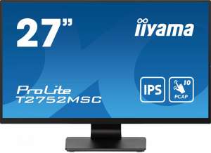 IIYAMA T2752MSC-B1 Monitor 27 cali 10 PKT. POJ,IPS,HDMI,DP,2x2USB(3.2),2x1W400cd/m2,7H,