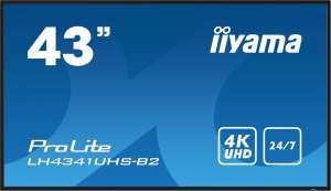 IIYAMA ProLite LH4341UHS-B2 Monitor 42.5 cala 24/7,500cd,4K,IPS,3xHDMI