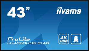 IIYAMA LH4360UHS-B1AG Monitor wielkoformatowy 43 cale matowy 24h/7 500(cd/m2) VA 3840 x 2160 UHD(4K) Android.11 Wifi CMS(iiSignage2)