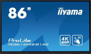 IIYAMA TE8612MIS-B2AG  Monitor wielkoformatowy 85.6 cala INFRARED, 40pkt,VA,4K,7H,WiFi
