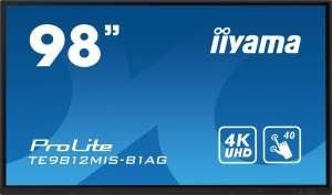 IIYAMA TE9812MIS-B1AG Monitor wielkoformatowy 97.5 cala INFRARED,40pkt,IPS,4K,7H,WiFi