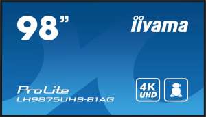 IIYAMA ProLite LH9875UHS-B1AG Monitor wielkoformatowy 97.5 cala 24/7,IPS,ANDROID.11,4K,OPS-PC-SLOT,  2x16W,DAISY.CHAIN,WiFi,500cd/m2