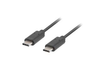 Kabel USB-C M/M 2.0 1.8m czarny 