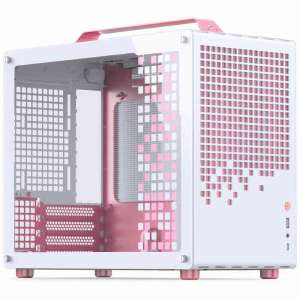 Jonsplus MATX Handle Case Z20 - White-Pink