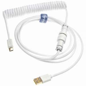 Ducky Coiled Cable - White Edition